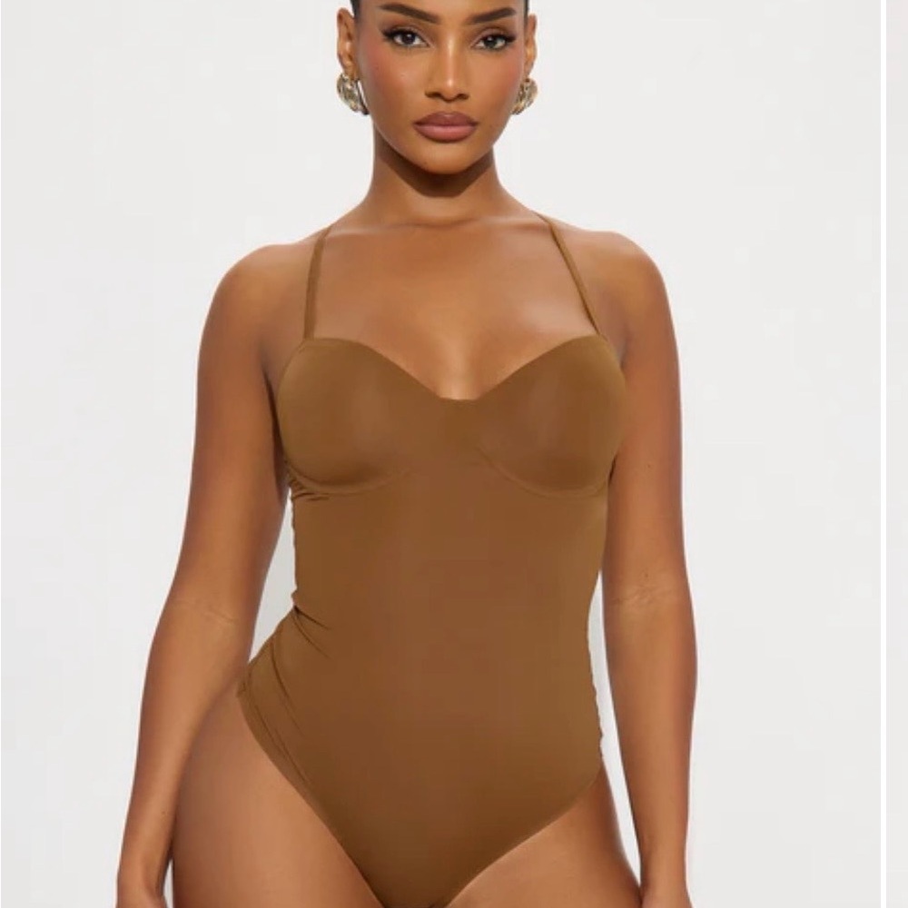 Fashion Nova Brown Bodysuit
